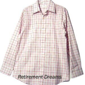 APT. 9 Mens M Dress Shirt Long Sleeve NEW White